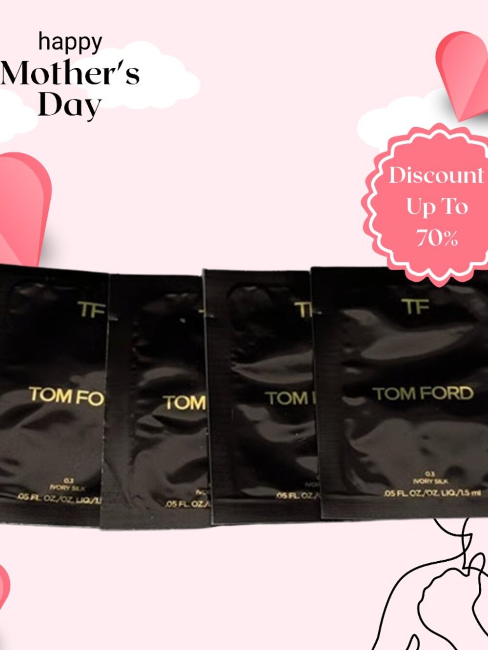 Tom Ford 4pc Traceless Soft Matte Foundation 0.05 OZ